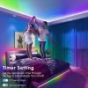 imageTenmiro Dreamcolor Led Strip Lights 328ft Rainbow Led Light Strips APP Control Music Sync Color Changing Chase Led Strip with Remote Led Lights for Bedroom Kitchen Home Decoration