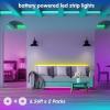 imageTenmiro LED Strip Lights Battery Powered1312ft Led Lights USB Powered for TVRGB 5050 Color Changing Led Lightswith Remote Led Lights for BedroomHome DecorationPartyCamping
