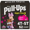 imagePullUps Girls NightTime Potty Training Pants Size 4T5T Overnight Training Underwear 3850 lbs 52 Ct4T5T