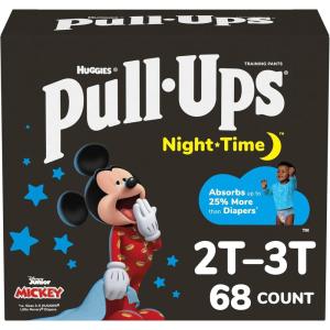 imagePullUps Boys NightTime Potty Training Pants Size 2T3T Overnight Training Underwear 1634 lbs 68 Ct2T3T
