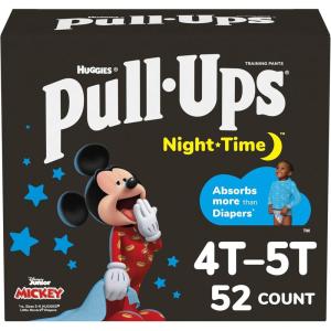 imagePullUps Boys NightTime Potty Training Pants Size 2T3T Overnight Training Underwear 1634 lbs 68 Ct4T5T