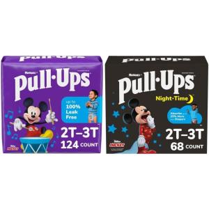 imagePullUps Boys Training Pants Day and Night Bundle PullUps Boys Training Pants Size 3T4T 112ct 4 Packs of 28 ampamp PullUps Boys Nighttime Training Pants Size 3T4T 60 Ct Packaging May Vary2T3T