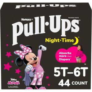 imagePullUps Girls NightTime Potty Training Pants Size 4T5T Overnight Training Underwear 3850 lbs 52 Ct5T6T