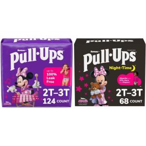 imagePullUps Girls Training Pants Day and Night Bundle PullUps Girls Training Pants Size 2T3T 124ct 4 packs of 31 ampamp PullUps Girls Nighttime Training Pants Size 2T3T 68 Ct Packaging May Vary2T3T