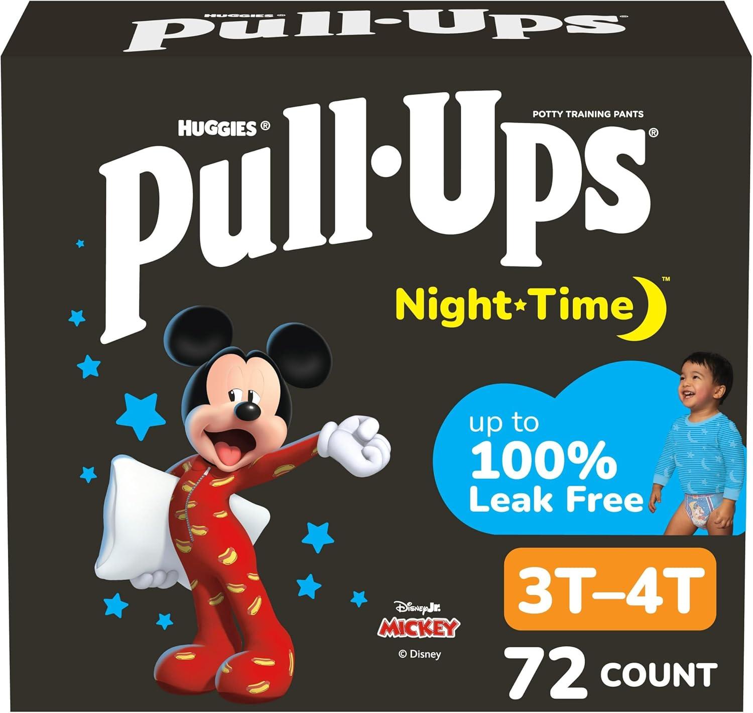 imagePullUps Boys Night Time Potty Training Pants Size 3T4T Overnight Training Underwear 3240 lbs 108 Ct3T  4T