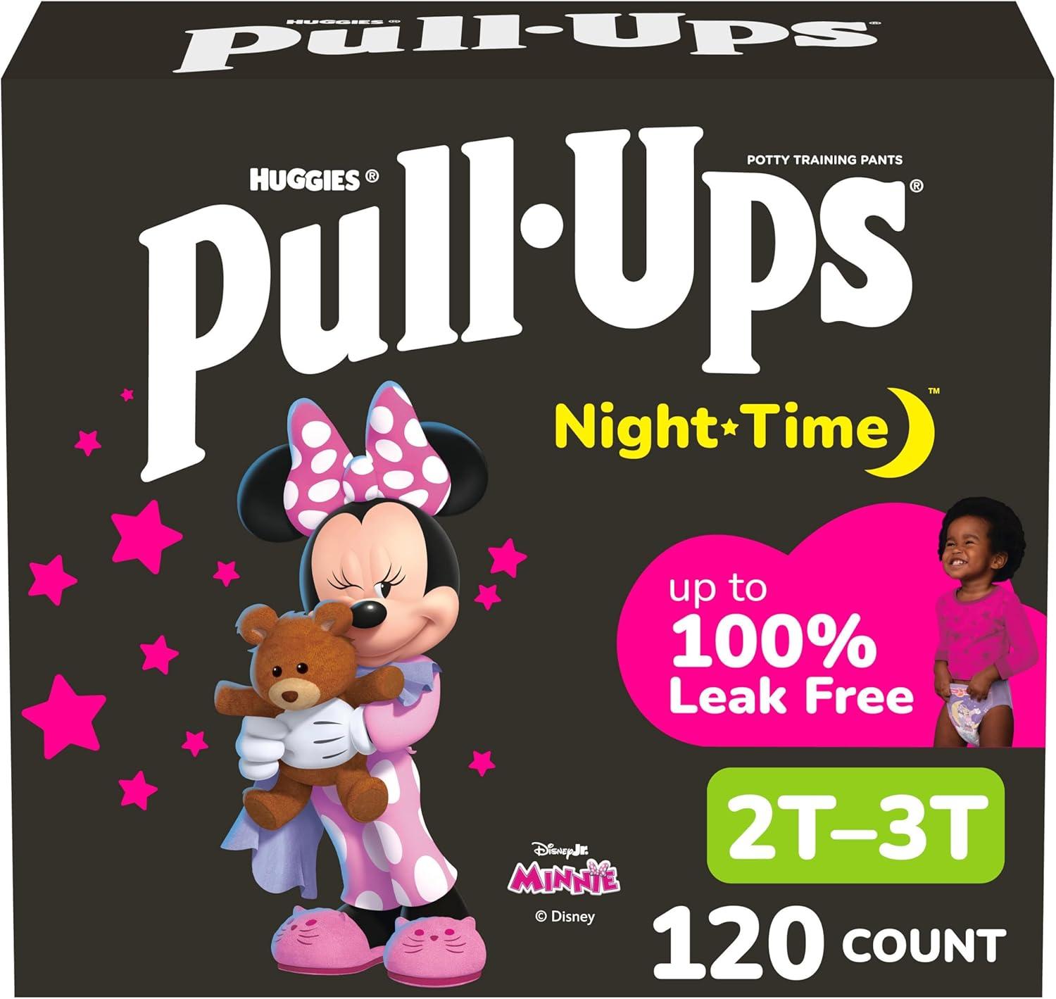 imagePullUps Girls NightTime Potty Training Pants Size 4T5T Overnight Training Underwear 3850 lbs 92 Ct2T3T