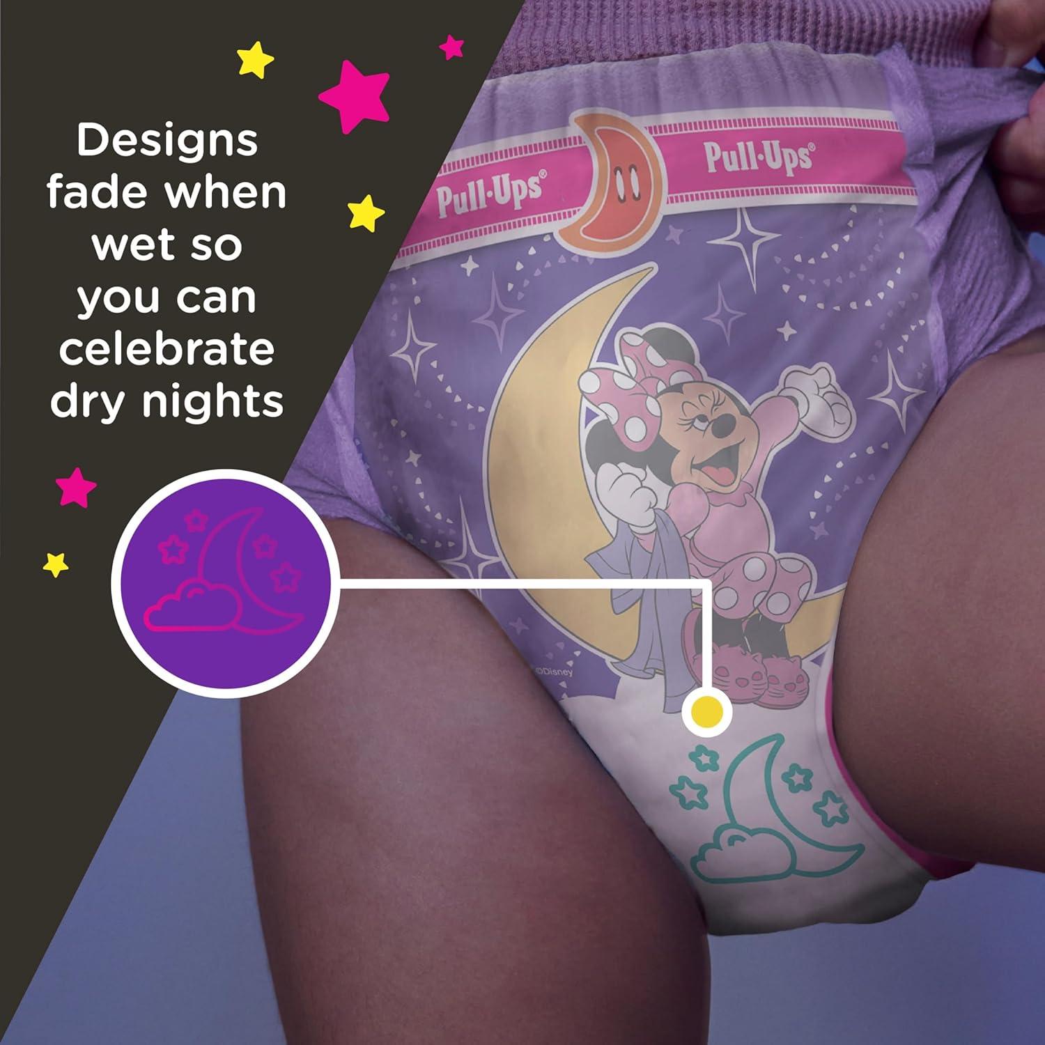 imagePullUps Girls NightTime Potty Training Pants Size 4T5T Overnight Training Underwear 3850 lbs 92 Ct5T6T