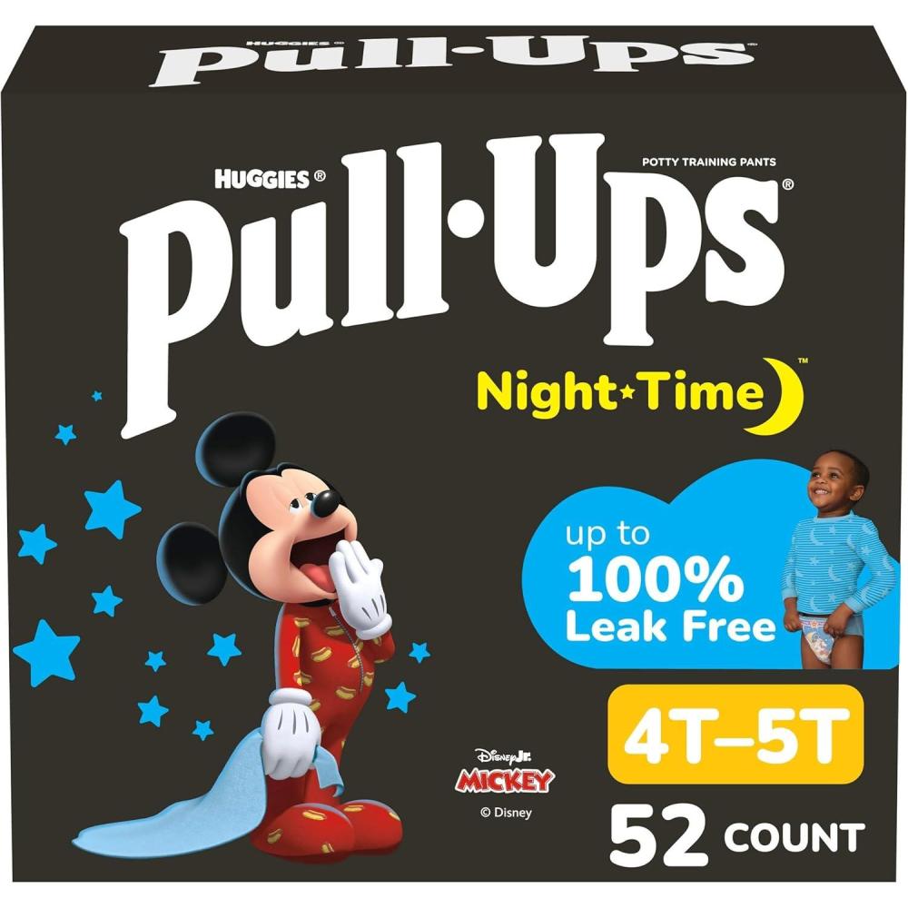 imagePullUps Boys Night Time Potty Training Pants Size 3T4T Overnight Training Underwear 3240 lbs 108 Ct4T5T