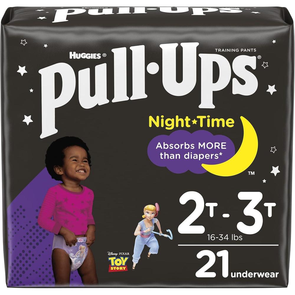 imagePullUps Girls NightTime Potty Training Pants Size 4T5T Overnight Training Underwear 3850 lbs 92 Ct2T3T