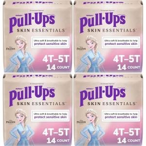 image:imagePullUps Girls Skin Essentials Potty Training Pants Training Underwear 5T6T 46 lbs 42 Ct4T5T Pack of 4