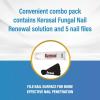 imageKerasal Nail Renewal and Nail File Combo Pack Restores Appearance of Discolored or Damaged Nails 5 Heavy Duty Nail Files 033 fl oz ClearNail Renewal  File