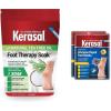 imageKerasal Foot Therapy Soak Foot Soak for Achy Tired and Dry Feet 2 lbs and Kerasal Nighttime Intensive Repair Foot Masks Foot Mask for Cracked Heels and Dry Feet Two Pairs