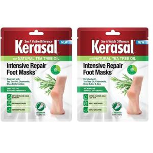 imageKerasal Intensive Repair Foot Mask Foot Mask for Cracked Heels and Dry Feet Single  Pair 1 Count1 Count Pack of 2