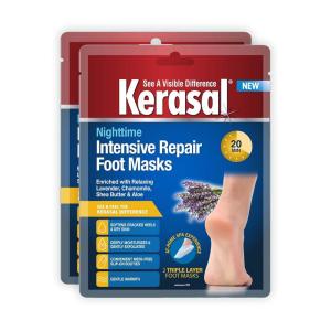 imageKerasal Intensive Repair Foot Mask Foot Mask for Cracked Heels and Dry Feet Single  Pair 1 Count2 Fl Oz Pack of 1