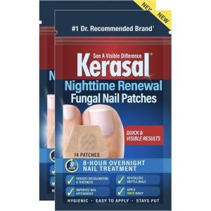 imageKerasal Nighttime Renewal Fungal Nail Patches  14 Patch 3 Pack  Overnight Nail Repair for Nail Fungus Damage 8Hour Nail Treatment Restores Healthy AppearanceNail Renewal Nighttime 2 Pack