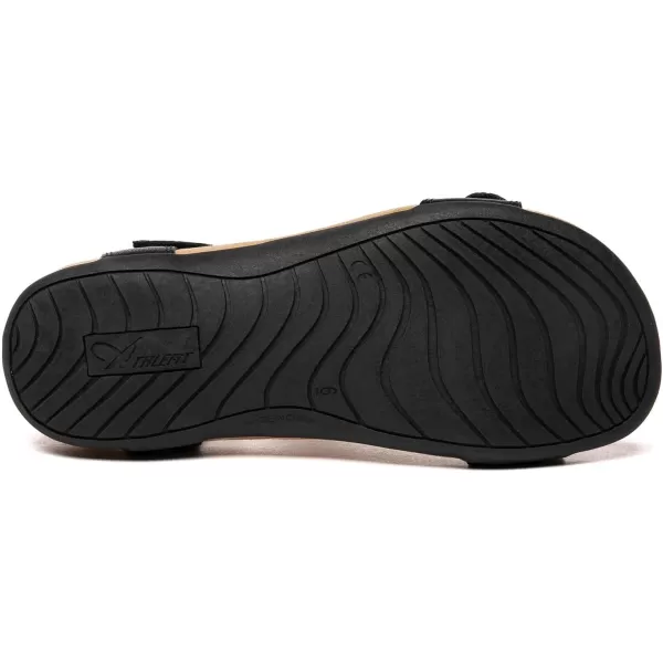 Athlefit Women's Orthopedic Arch Support Sandals Comfort Leather Beach Flat Sandals Dressy Summer