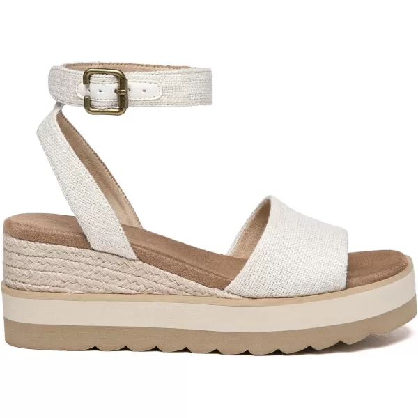 Athlefit Women's Platform Sandals Buckle Ankle Strap Open Toe Espadrille Wedge Sandals
