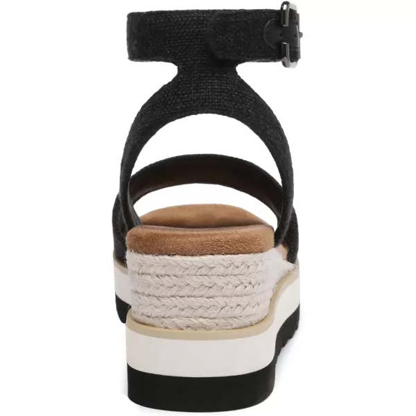 Athlefit Women's Platform Sandals Buckle Ankle Strap Open Toe Espadrille Wedge Sandals
