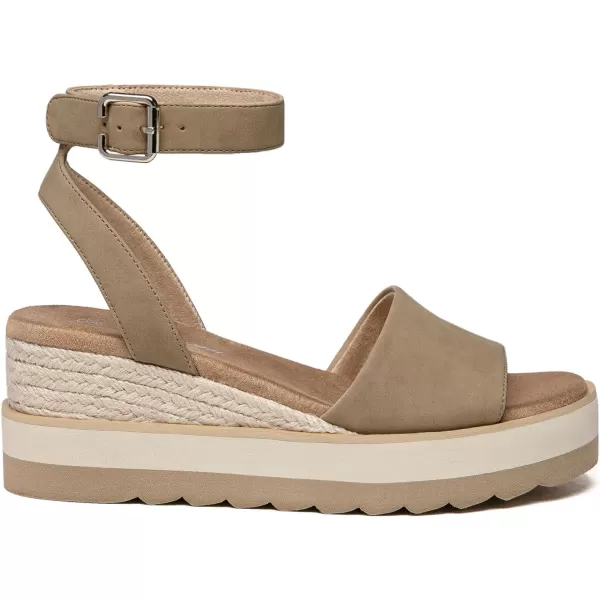 Athlefit Women's Platform Sandals Buckle Ankle Strap Open Toe Espadrille Wedge Sandals