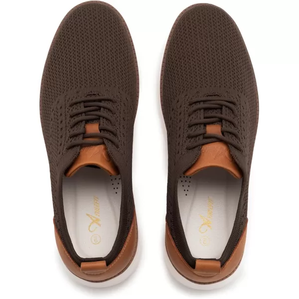 Athlefit Men's Fashion Dress Sneakers Mesh Breathable Oxfords Business Casual Walking Shoes