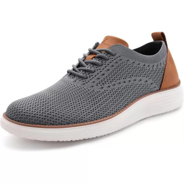 Athlefit Men's Fashion Dress Sneakers Mesh Breathable Oxfords Business Casual Walking Shoes