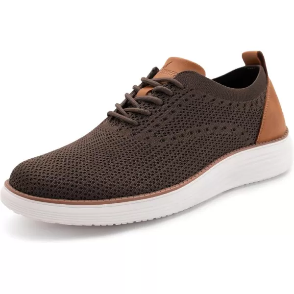 Athlefit Men's Fashion Dress Sneakers Mesh Breathable Oxfords Business Casual Walking Shoes