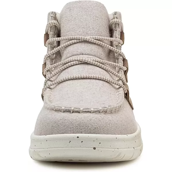 imageAthlefit Womens Lace Up Ankle Boots Casual Comfortable Lightweight Walking Flat Ankle Booties Boat ShoesLight Grey