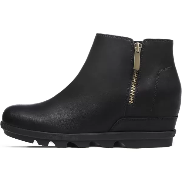 imageAthlefit Womens Wedge Boots Comfortable Ankle Wedge Booties02black