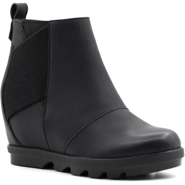 imageAthlefit Womens Wedge Boots Comfortable Ankle Wedge Booties032black