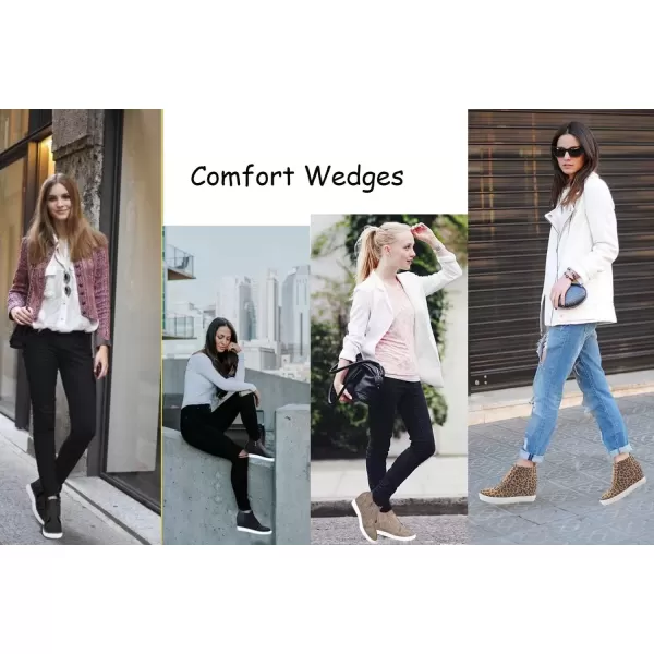 imageAthlefit Womens Wedge Sneakers Hidden Heel Platform Wedge Booties Hidden Wedgie SneakersNewgrey