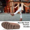 imageAthlefit Womens Wedge Ankle Boots Comfort SlipOn Waterproof Leather Platform BootiesBrown