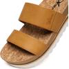 imageAthlefit Womens Summer Two Strap Platform Slide Sandals Comfortable Beach Arch Support Footbed Sandals for WomenBrown 01