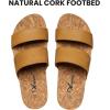 imageAthlefit Womens Summer Two Strap Platform Slide Sandals Comfortable Beach Arch Support Footbed Sandals for WomenBrown 01