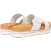 imageAthlefit Womens Summer Two Strap Platform Slide Sandals Comfortable Beach Arch Support Footbed Sandals for WomenWhite 01