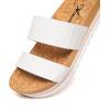imageAthlefit Womens Summer Two Strap Platform Slide Sandals Comfortable Beach Arch Support Footbed Sandals for WomenWhite 01