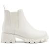 imageAthlefit Girls Ankle Boots Kids Comfortable Slip on Lug Sole Chelsea Booties for Toddler Little Kid Big KidsBeige