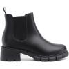 imageAthlefit Girls Ankle Boots Kids Comfortable Slip on Lug Sole Chelsea Booties for Toddler Little Kid Big KidsBlack