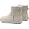 imageAthlefit Womens Chelsea Ankle Boots Comfortable Winter Short Leather Boots Fashion Slip On Elastic Sock Booties Wide WidthBeige
