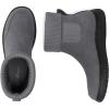 imageAthlefit Womens Chelsea Ankle Boots Comfortable Winter Short Leather Boots Fashion Slip On Elastic Sock Booties Wide WidthGrey