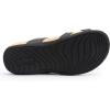 imageAthlefit Orthopedic Sandals for Women Wide Width Adjustable Comfort Orthotic Flip Flops with Arch SupportBlack