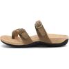 imageAthlefit Orthopedic Sandals for Women Wide Width Adjustable Comfort Orthotic Flip Flops with Arch SupportBrown Suede