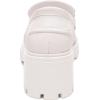 imageAthlefit Womens Platform Chunky Loafers Comfortable Slip on Lug Sole Business Loafer ShoesWhite