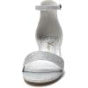 imageAthlefit Girls Sandals Open Toe Ankle Strap Low Heels Girl Dress Shoes For Toddler Little Big KidSilver