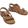 imageAthlefit Womens Comfortable Orthopedic Sandals with Arch Support Adjustable Walking Casual Orthotic SandalsBrown