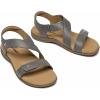 imageAthlefit Womens Comfortable Orthopedic Sandals with Arch Support Adjustable Walking Casual Orthotic SandalsGrey