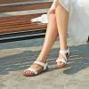 imageAthlefit Womens Comfortable Orthopedic Sandals with Arch Support Adjustable Walking Casual Orthotic SandalsWhite