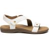 imageAthlefit Womens Comfortable Orthopedic Sandals with Arch Support Adjustable Walking Casual Orthotic SandalsWhite