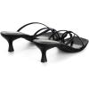 imageAthlefit Womens Strappy Kitten Heels Flip Flops Square Open Toe Low Heels Fashion Party Dress Thong Heeled SandalsBlack