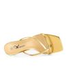 imageAthlefit Womens Strappy Kitten Heels Flip Flops Square Open Toe Low Heels Fashion Party Dress Thong Heeled SandalsGold