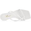 imageAthlefit Womens Strappy Kitten Heels Flip Flops Square Open Toe Low Heels Fashion Party Dress Thong Heeled SandalsWhite